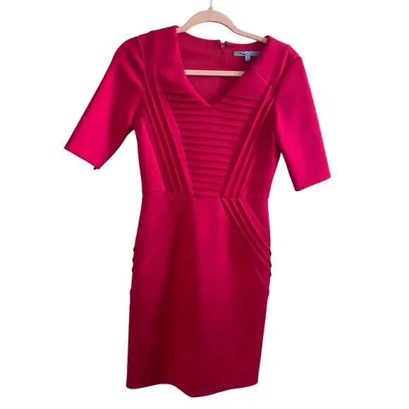 Antonio Melani Dresses | Antonio Melani Hot Pink Sheath Dress Women's Size 0 | Color: Pink | Size: 00 | Pm-71339593's Closet